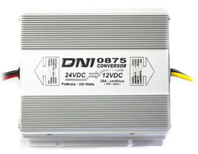 Inversor de Voltagem Dni 350W 24V para 12V Conversor
