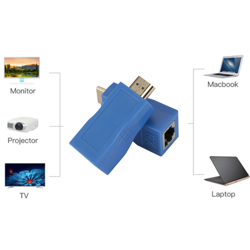 HDMI Extender RJ45 Portas de Rede LAN Extensão Sobre CAT5e/6 UTP Ethernet