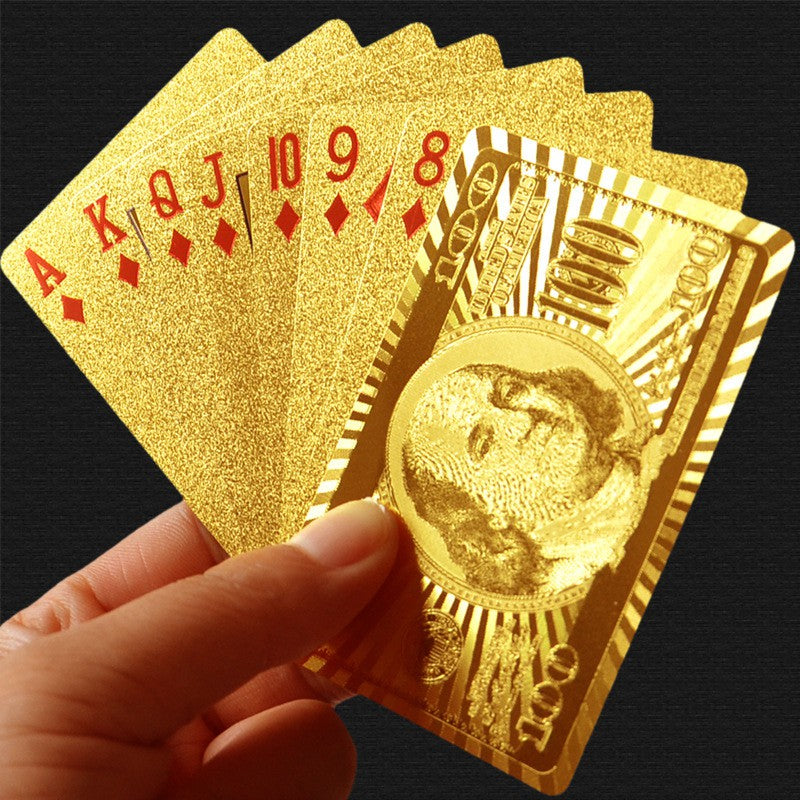 Baralho Dourado com 54 Cartas